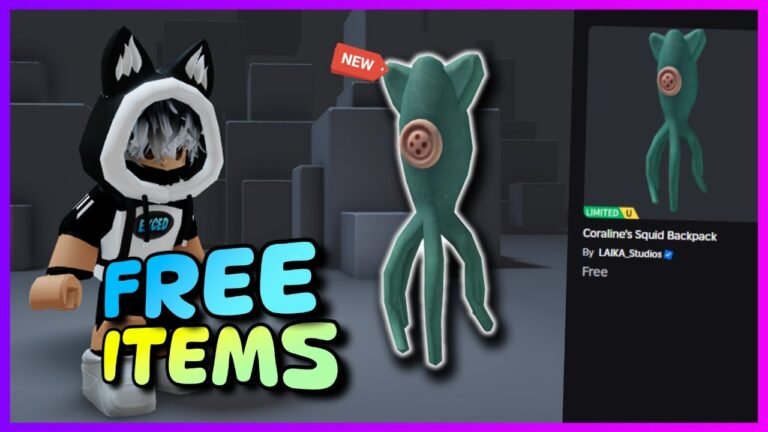 🎒 How to Get the Free UGC Limited Item – Coraline’s Squid Backpack on Roblox!