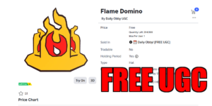 🔥 How to Get the Flame Domino UGC Limited Item for FREE in Roblox! 🎩🔥